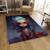 Enchanting dreamy mermaid art area rugs carpet