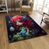 Enchanting fairy in lush forest area rugs carpet