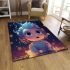 Enchanting mermaid and bubbles area rugs carpet
