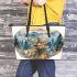 Enchanting watercolor design featuring the majestic elk leather totee bag