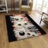 Eyes of curiosity three white cats area rugs carpet