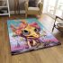 Fantastical floral creature area rugs carpet