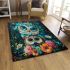 Fantasy cute baby owl with big blue eyes area rugs carpet