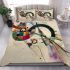 Featuring large geometric shapes and thin lines in shades bedding set