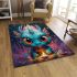 Fiery dragon's lair area rugs carpet