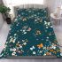 Flowers and butterflies in shades of orange bedding set