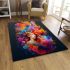 Flowing tresses of colorful creativity area rugs carpet