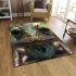 Frog with big eyes symmetrical face area rugs carpet