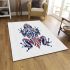 Frog with blue and red colors area rugs carpet