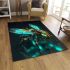 Futuristic bee robot area rugs carpet
