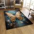 Golden butterfly oasis area rugs carpet