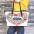 happy birthday mom beautiful Leather Tote Bag