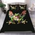 Happy frog with four arms bedding set