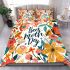 Happy mother's day colorful floral bedding set