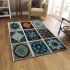 Harmonious arrangement of patterned ceramic tiles area rugs carpet