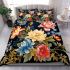 Harmonious floral vase arrangement bedding set