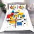 Incorporating elements like geometric shapes bedding set