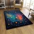 Interconnected cosmos geometric constellations design area rugs carpet