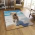 Joyful beach frolic area rugs carpet