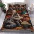 Longhaired british cat in arabian nights bazaars bedding set