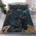 Longhaired british cat in celestial observatories bedding set