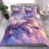 Longhaired british cat in dreamy cloudscapes bedding set