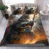 Longhaired british cat in fantasy battles bedding set