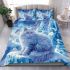 Longhaired british cat in magical ice palaces bedding set