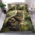 Longhaired british cat in natural settings bedding set