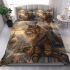 Longhaired british cat in steampunk adventures bedding set