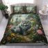 Longhaired british cat in surreal wonderland realms bedding set