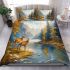 Majestic deer standing gracefully bedding set