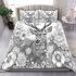 Majestic deer with impressive antlers bedding set