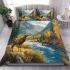 Majestic deer with impressive antlers stands gracefully bedding set