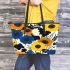 Flowers in the style of marano k electronic music using various shades Leather Tote Bag, Totes, Crossbody, Purse: Bag Gift Idea for Girlfriend, Sitter, Birthday, Women ,Daughter, Mama, Ladies