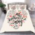 Markings strong heart with mother's day bedding set