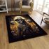 Midnight guardian of the dead area rugs carpet