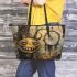 Monsters smile with dream catcher leather tote bag