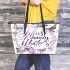 most lovely mother Leather Tote Bag