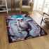 Mystical mushroom owl area rugs carpet