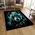 Panda in the style of colorful splashes area rugs carpet