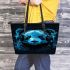 Panda wearing headphones leather Chic Stylish Tote Bag & Women Totes: Perfect Gift for Girlfriend | Crossbody, Purse, Handbag