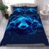 Panda with headphones bedding set