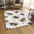 Pattern of cartoon bees area rugs carpet