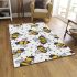 Pattern of cartoon bees area rugs carpet