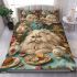 Persian cat at tea parties bedding set