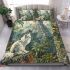 Persian cat in ancient mayan temples bedding set