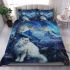 Persian cat in celestial observatories bedding set