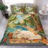 Persian cat in desert oasis bedding set