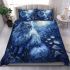 Persian cat in ethereal moonlit glades bedding set